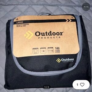 Outdoor Products Utility Duffel Large Bag, Black